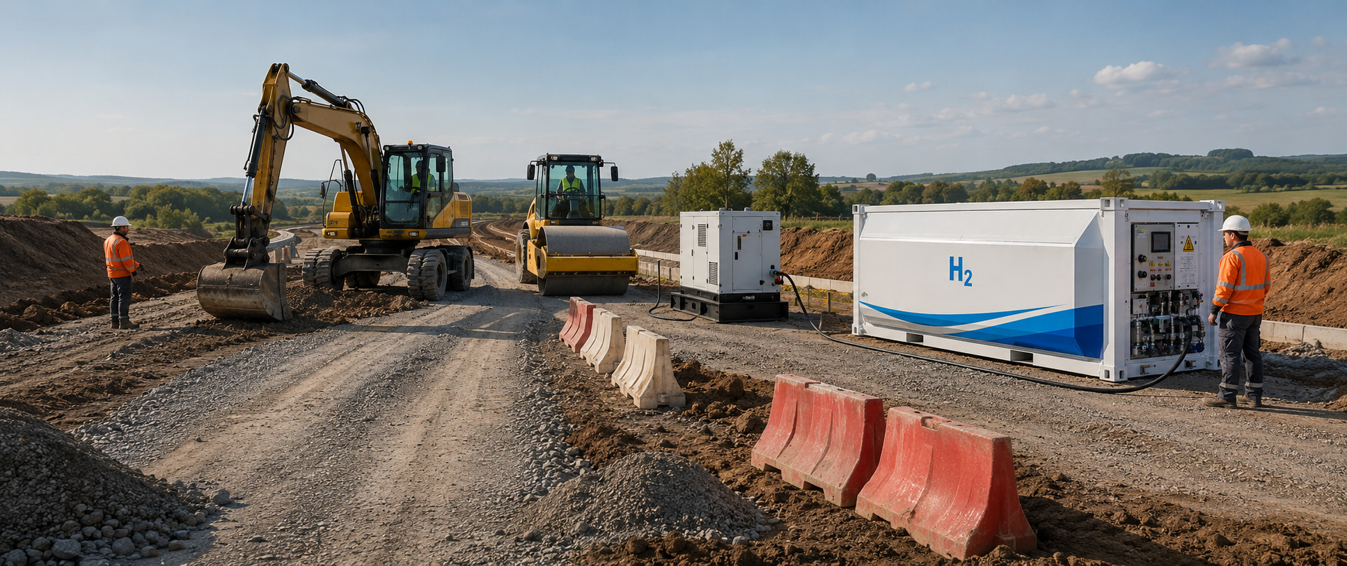 Solution hydrogène pour les chantiers et les équipements BTP